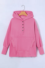 Load image into Gallery viewer, Quarter-Snap Dropped Shoulder Hoodie