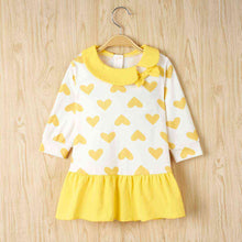 Load image into Gallery viewer, Heart Print Ruffle Hem Dress