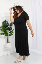 Load image into Gallery viewer, Zenana Simple Wonder Full Size Pocket Maxi Dress in Black