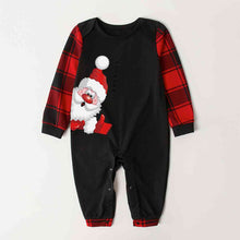 Load image into Gallery viewer, Santa Graphic Round Neck Jumpsuit