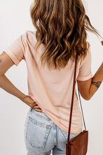 Load image into Gallery viewer, Round Neck Cuffed Short Sleeve Tee