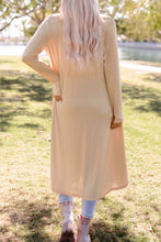 Load image into Gallery viewer, High-Low Open Front Cardigan with Pockets