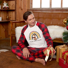 Load image into Gallery viewer, Graphic Top and Plaid Pants Set