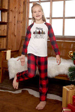 Load image into Gallery viewer, MERRY CHRISTMAS Graphic Top and Plaid Pants Set