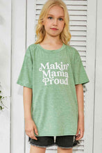 Load image into Gallery viewer, Girls Letter Graphic Dropped Shoulder T-Shirt