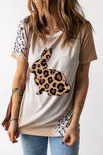 Load image into Gallery viewer, Easter Leopard Graphic Tee Shirt