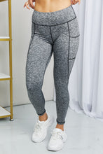 Load image into Gallery viewer, Rae Mode Full Size Heathered Wide Waistband Yoga Leggings