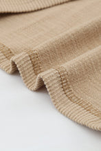 Load image into Gallery viewer, Crewneck Buttons Ribbed Knit Long Sleeve Top