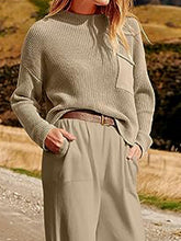 Load image into Gallery viewer, Knit Top and Joggers Set
