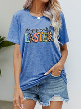 Load image into Gallery viewer, HAPPY EASTER Graphic Round Neck Tee Shirt