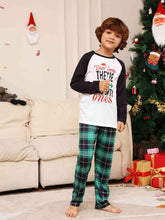Load image into Gallery viewer, Graphic Top and Plaid Pants Set
