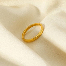 Load image into Gallery viewer, Texture 18K Gold Plated Ring (With Box)
