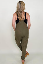 Load image into Gallery viewer, Waffle Knit V-Neck Tank Jumpsuit With Pockets