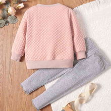 Load image into Gallery viewer, Girls Rabbit Graphic Top and Pants Set