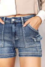 Load image into Gallery viewer, RISEN Full Size High Rise Side Cargo Pocket Shorts