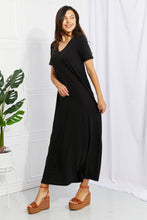Load image into Gallery viewer, Zenana Simple Wonder Full Size Pocket Maxi Dress in Black