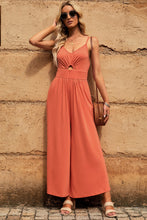 Load image into Gallery viewer, Smocked Spaghetti Strap Wide Leg Jumpsuit