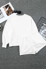 Load image into Gallery viewer, PUMPKIN Graphic Sweatshirt And Shorts Set