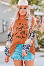 Load image into Gallery viewer, Slogan Graphic Floral Long Sleeve Top