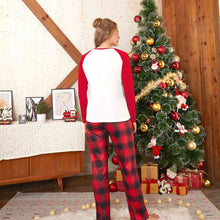 Load image into Gallery viewer, Raglan Sleeve Top and Plaid Pants Set