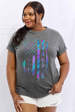 Load image into Gallery viewer, Simply Love Full Size NEVER GIVE UP Graphic Cotton Tee