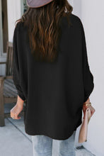 Load image into Gallery viewer, V Neck 3/4 Sleeve High Low Hem Shirt