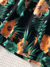 Load image into Gallery viewer, Floral Round Neck Short Sleeve Dress