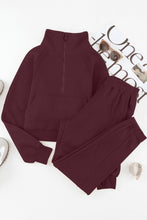 Load image into Gallery viewer, Half-Zip Sports Set with Pockets