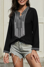 Load image into Gallery viewer, Long Sleeves Front Embroidery Blouse