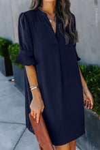 Load image into Gallery viewer, Ruffled Sleeve Shift Dress