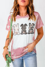 Load image into Gallery viewer, Easter Printed Bunny Graphic Tee Shirt