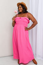 Load image into Gallery viewer, White Birch What In Carnation Full Size Shirred Sleeveless Dress