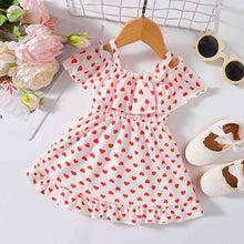 Load image into Gallery viewer, Printed Frill Trim Ruffle Hem Dress