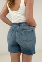 Load image into Gallery viewer, Judy Blue High Waist Embroidered Pocket Cutoff Shorts