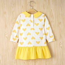 Load image into Gallery viewer, Heart Print Ruffle Hem Dress