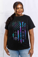 Load image into Gallery viewer, Simply Love Full Size NEVER GIVE UP Graphic Cotton Tee