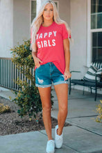 Load image into Gallery viewer, HAPPY GIRLS Short Sleeve Tee Shirt