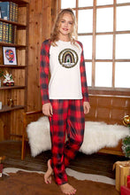 Load image into Gallery viewer, Graphic Top and Plaid Pants Set