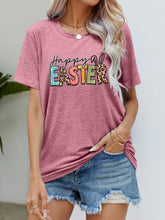 Load image into Gallery viewer, HAPPY EASTER Graphic Round Neck Tee Shirt