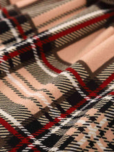 Load image into Gallery viewer, Girls Plaid Bow Detail Ribbed Dress