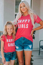 Load image into Gallery viewer, Girls Letter Graphic Short Sleeve T-Shirt