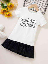 Load image into Gallery viewer, Round Neck Short Sleeve FASHION UPDATE Graphic Mini Dress