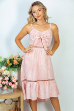 Load image into Gallery viewer, White Birch Sleeveless Plaid Woven Dress