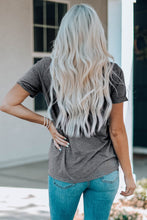 Load image into Gallery viewer, Heart Graphic Cuffed Short Sleeve Tee