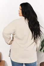Load image into Gallery viewer, HEYSON Full Size Oversized Corduroy Button-Down Tunic Shirt with Bust Pocket