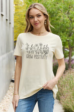 Load image into Gallery viewer, Simply Love GROW POSITIVITY Graphic Cotton Tee