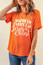 Load image into Gallery viewer, PUMPKIN SPICE & Jesus Christ Graphic T-Shirt