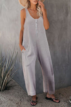 Load image into Gallery viewer, Pocketed Thermal Sleeveless Jumpsuit