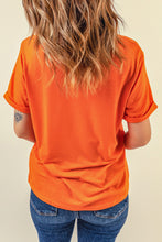 Load image into Gallery viewer, Round Neck Cuffed Short Sleeve Tee