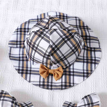 Load image into Gallery viewer, Plaid Square Neck Bow Detail Jumpsuit